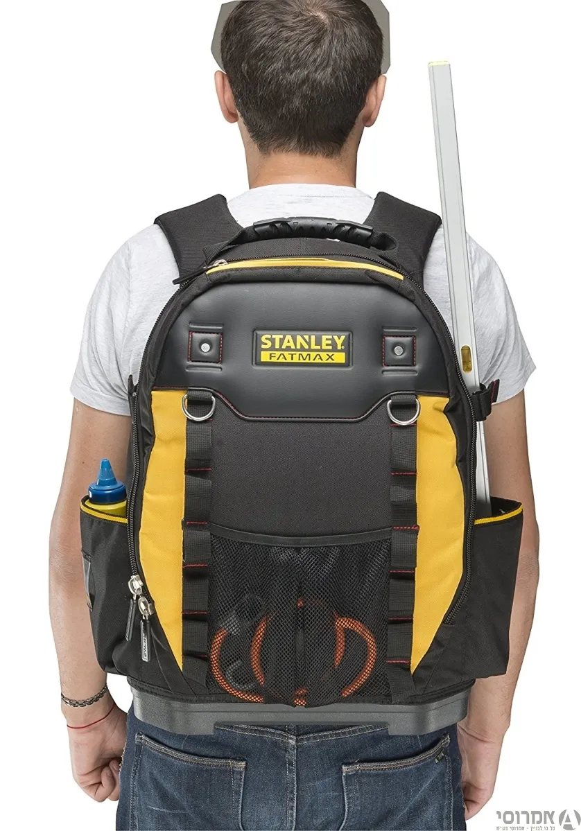 תיק גב FATMAX סטנלי לכלי עבודה/לפטופ ועוד 3