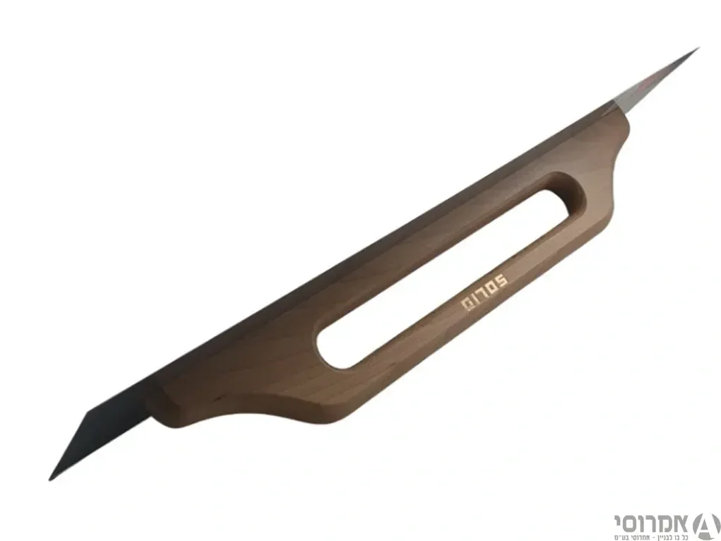 מלץ נירוסטה ארוך ידית עץ ציפוי לקה Solid 130/580mm מק"ט 6016
