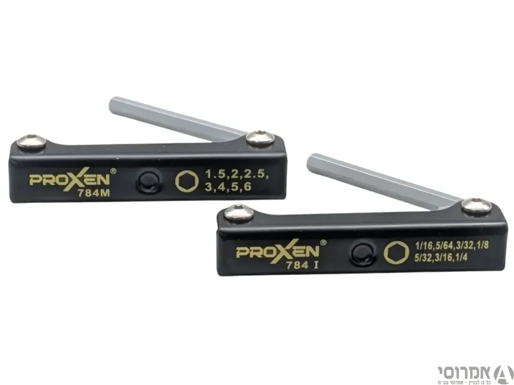 קיט מפתחות אלן מקצועי PROXEN – כולל מידות מ"מ ואינצ'י