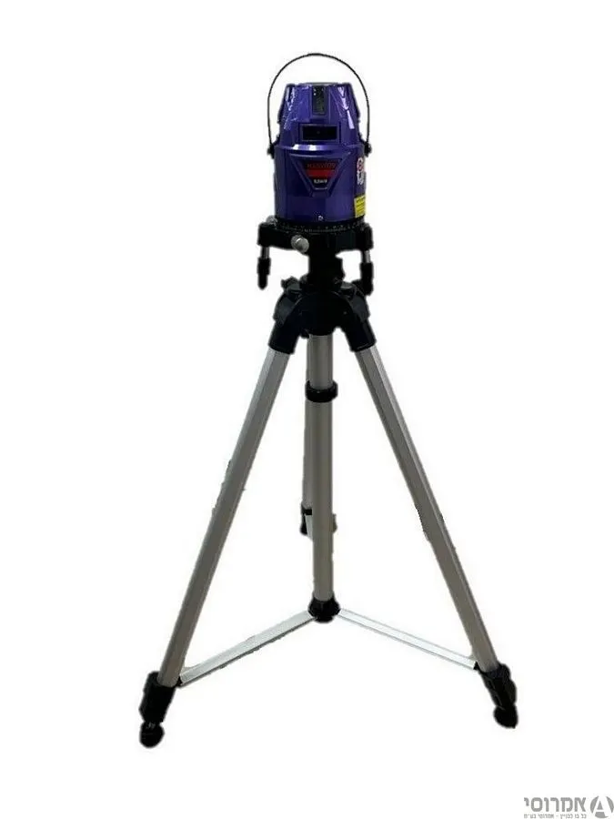 מאזנת לייזר מנועי סגול ד.SLE441R קרן אדומה עוצמתית במיוחד+ חצובה + גלאי מרחק + 2 מטענים