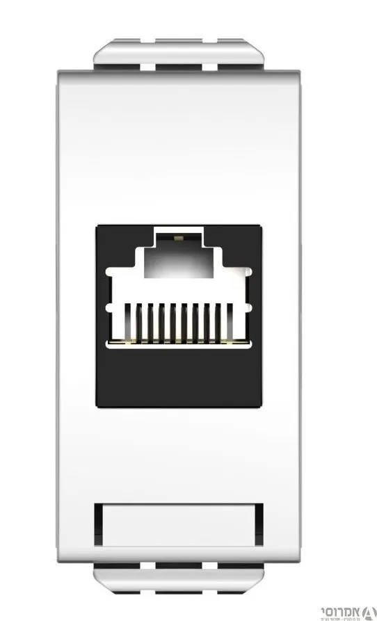 שקע מחשב RJ45 CAT 5E לבן SW- ניסקו 2