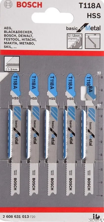 משורית ג'קסון לברזל קצר T118A  "בוש"