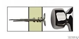 דיבל שטוח לגבס החדרה במכה [100 יח'] אימפורטקס 3