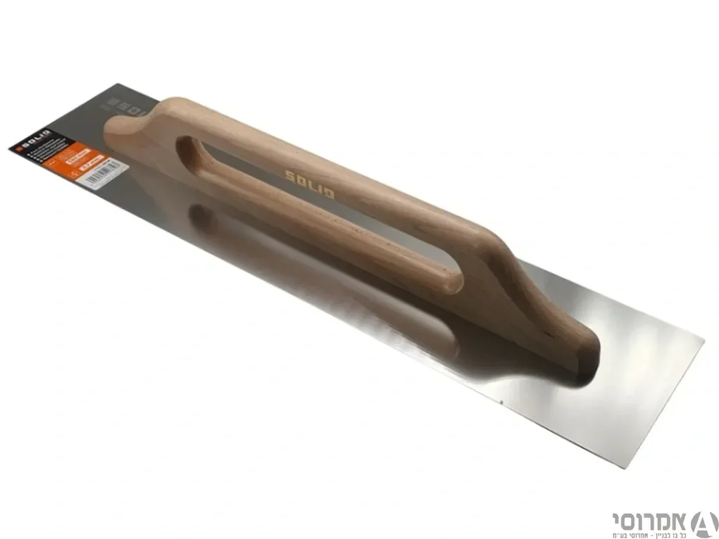 מלץ נירוסטה ארוך ידית עץ ציפוי לקה Solid 130/580mm מק"ט 6016
