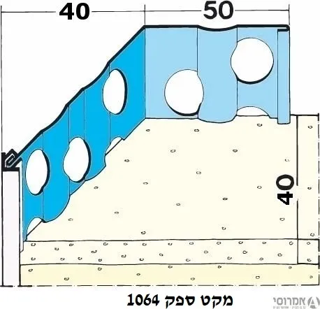  פינות טיח אנכי לטיח תרמי עם סימון P עובי 30 מ"מ-פרוטקטור-1063(לחבילה 15 יחי 3 ...